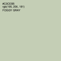 #C3CEB5 - Foggy Gray Color Image